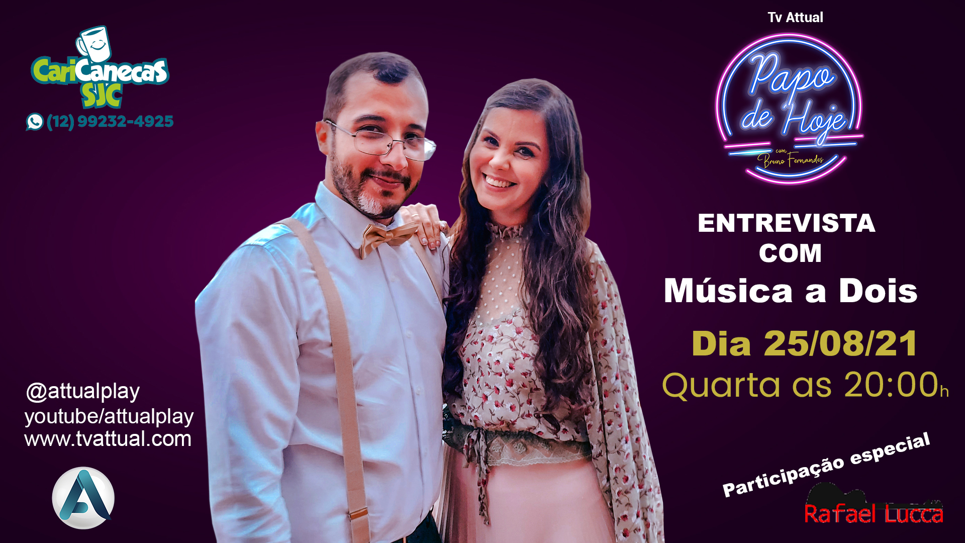 Papo de Hoje entrevista Música a Dois