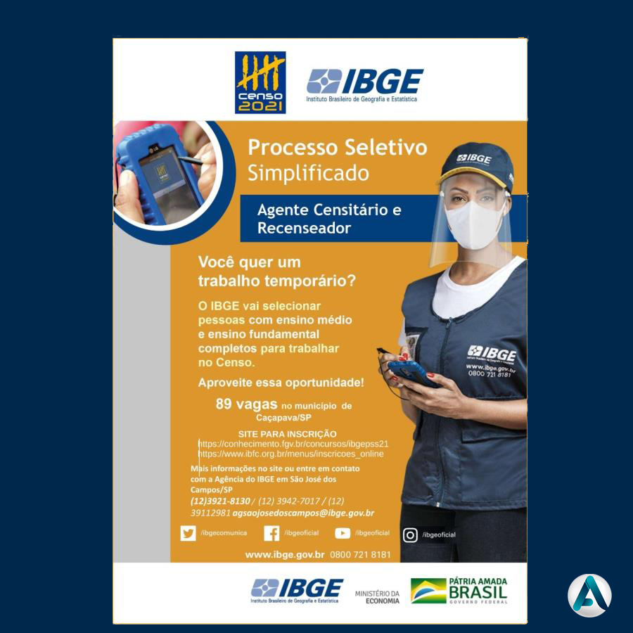 IBGE IBGE abre vagas temporárias