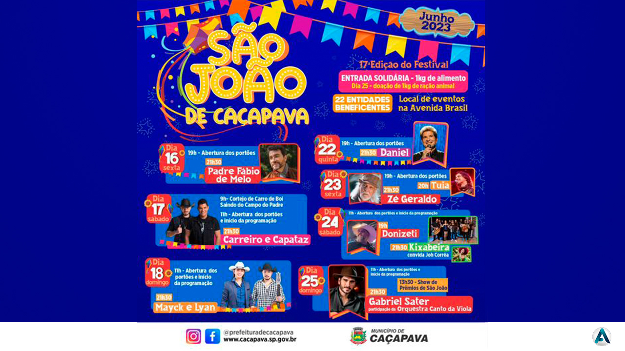 Tradicional Festival São João de Caçapava 2023