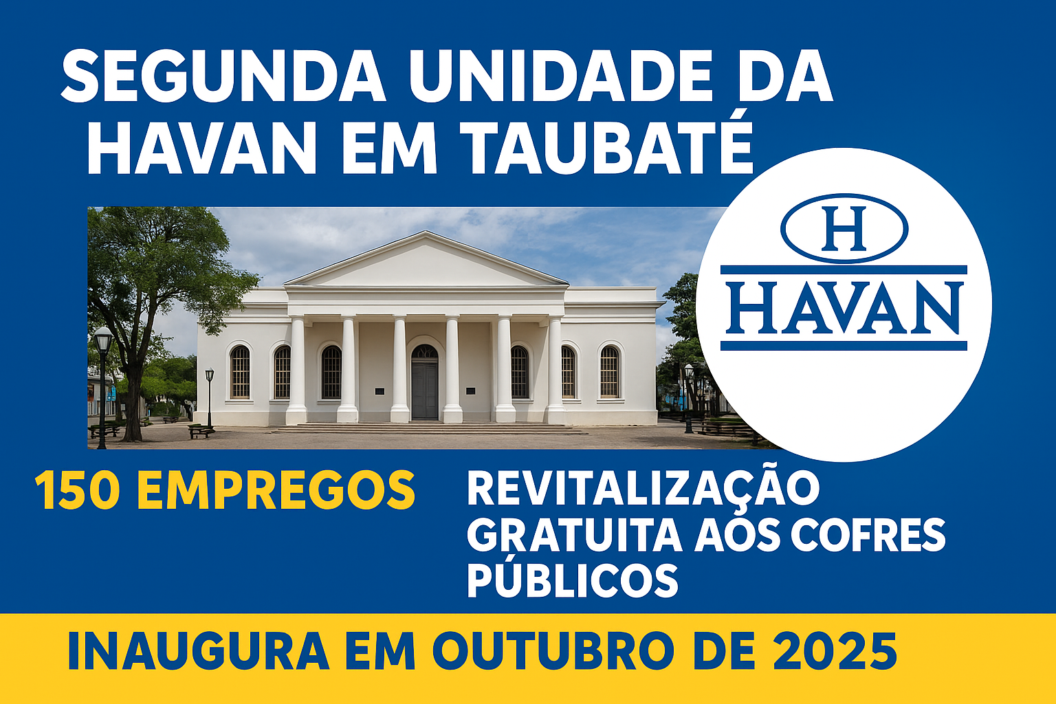 Nova loja da Havan em Taubaté 2025
