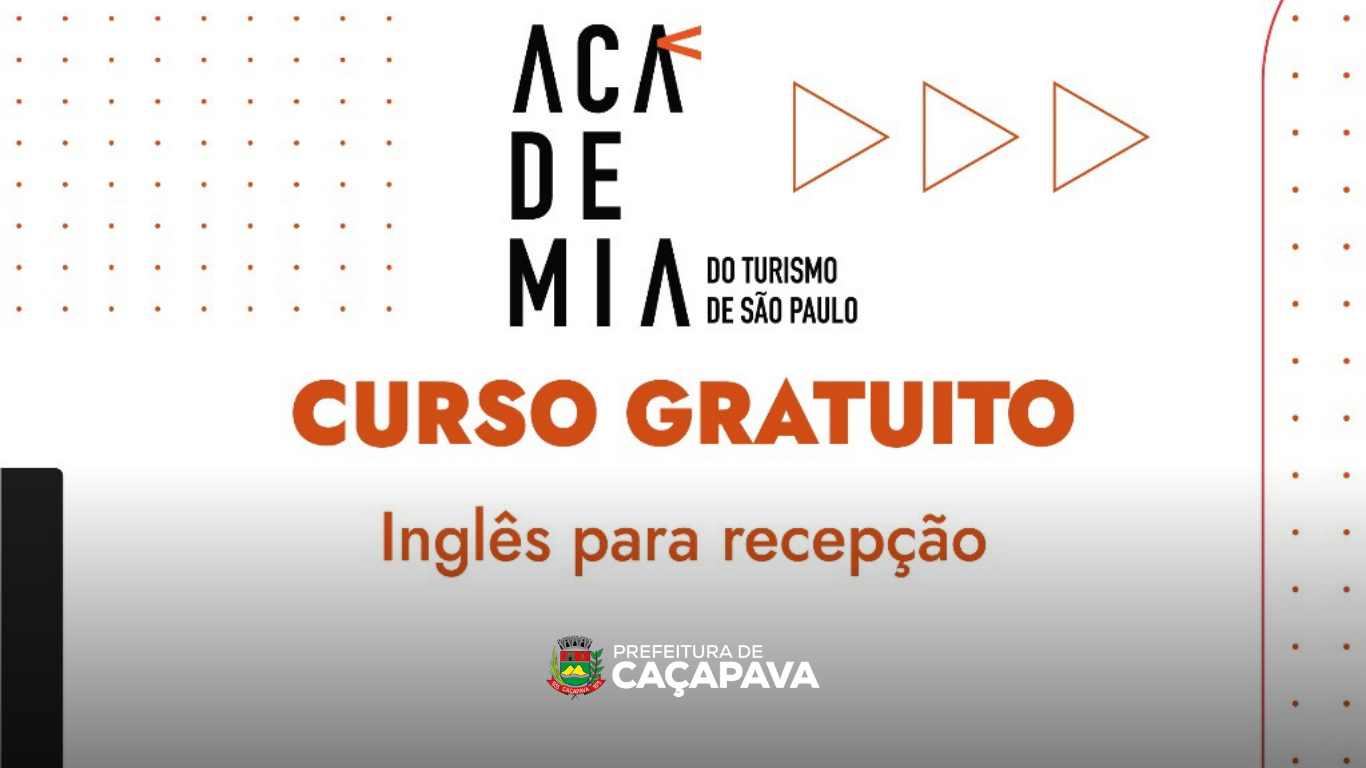 Curso gratuito de inglês para recepção